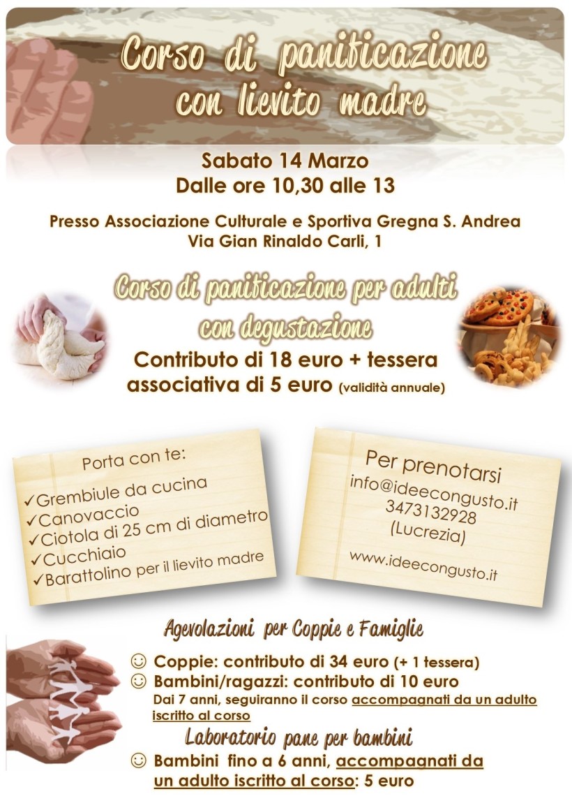 Corso di panificazione naturale