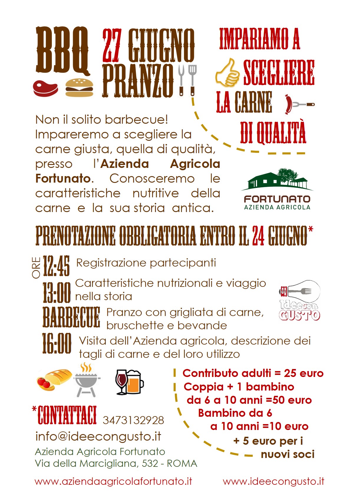 Sabato 27 giugno - Grigliata e cultura