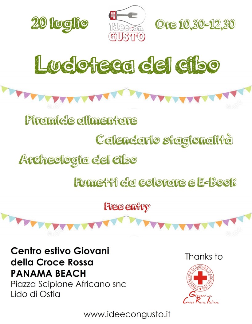 Idee con Gusto al mare…con la Croce Rossa