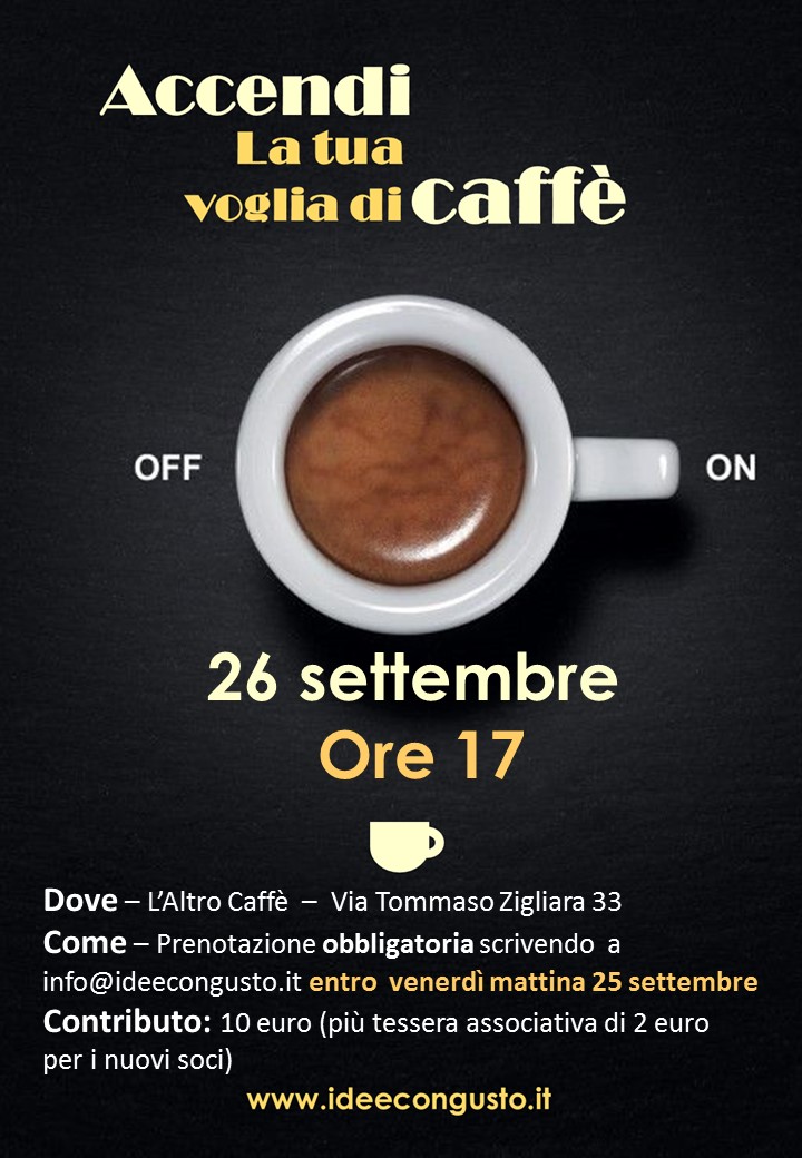 Settembre in tazzina L'altro caffe